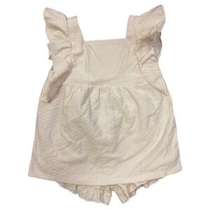 NWT Member's Mark Toddler Girls 2 Piece Soft Playwear Set Almond Flutter 4T